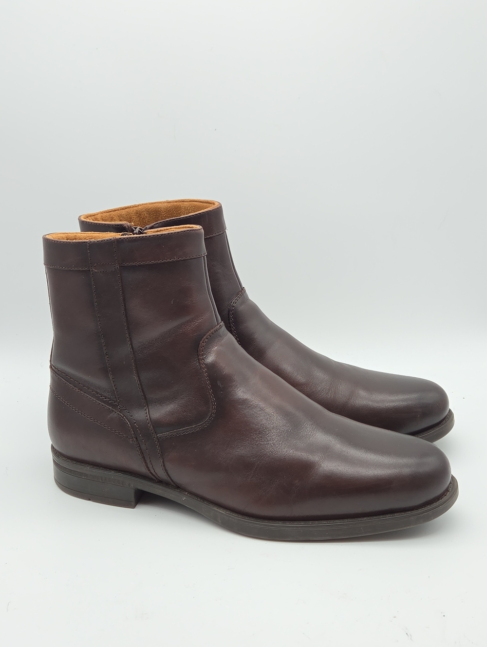Florsheim Midtown Brown Leather Boots Mens 9.5 Wide